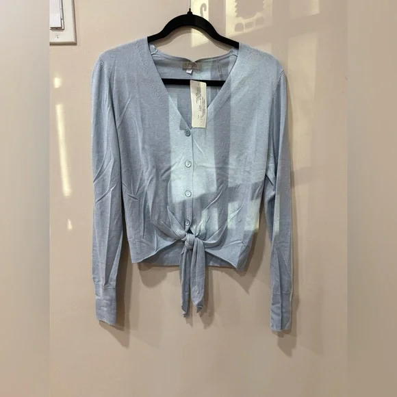 Kinross Tie Front Cardigan- Cashmere & Silk - Small- was $300- NWT - Picture 2 of 8